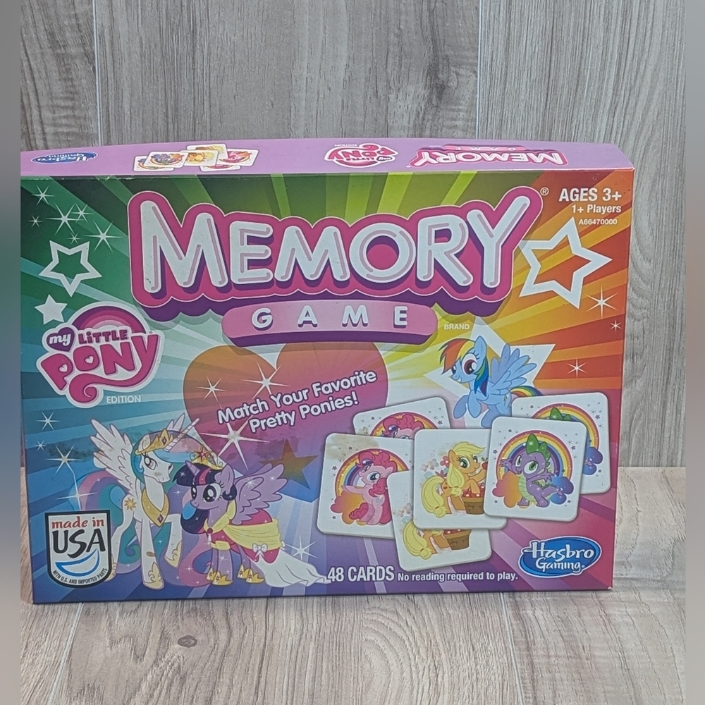 HASBRO Memory Game "My Little Pony" 48 Card Matching Game 2013